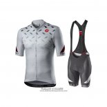 2021 Maillot Cyclisme Castelli Gris Blanc Manches Courtes et Cuissard (5)